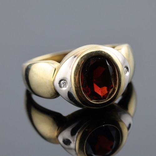 Gj69 granat 2 diamanten - gj69, *