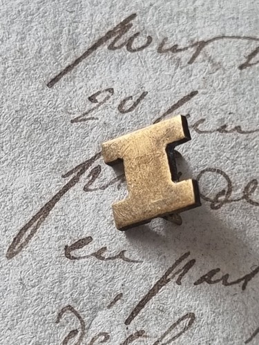 Monogramm buchstaben messing - buchstaben, i