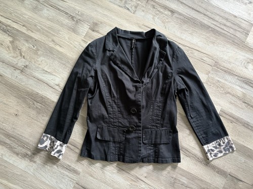 Blazer schwarz dreiviertel arm - schwarz,