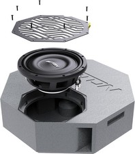 ETON RES10AR Flacher Aktiv Subwoofer für Reserverad-Mulde, Bassreflex Bassbox 