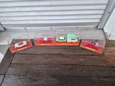 4 ATLAS Modell Autos, DDR, AWZ P70/Wartburg/Trabant 601+Würdig, 4 GDR model cars