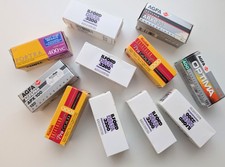 Ilford 3200 / Kodak Portra 400 / GOLD / Agfa APX / Optima Film 120mm - 11 Stück