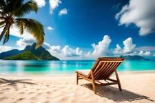 Liegestuhl am tropischen