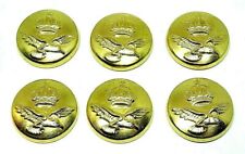 Vintage Mantel/Jackenknöpfe Luftwaffe fliegender Adler darüber Krone 