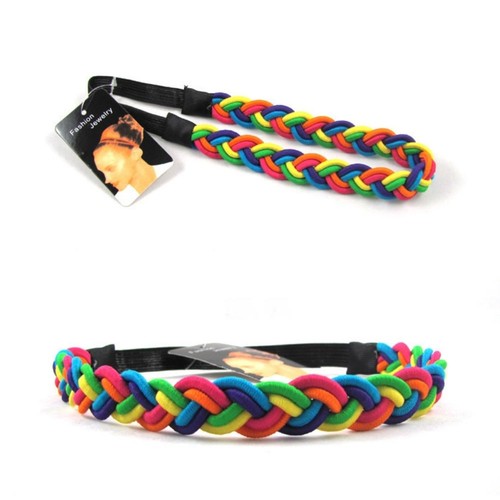 Stirnband regenbogen hippie - stirnband,