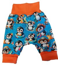 Pumphose kurz Hose Shorts Pinguin Kinder Baby Mädchen Handarbeit Neu