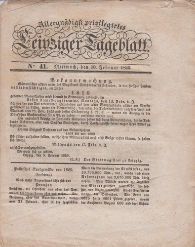 Heft leipziger tageblatt für - heft:,