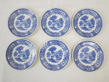 Villeroy & Boch Burgenland Saar blau 6 Kuchenteller 19cm 1960er Dessert Teller