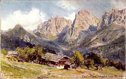 Künstler tirol wilder - ak, tirol,