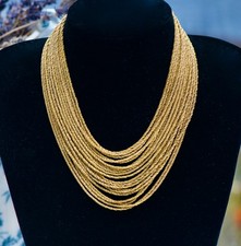 Vintage Collier Henkel & Grossé  Pforzheim 1968 Germany vergoldet ( Chr.  Dior )