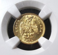Mexiko Republik Gold Peso 1895