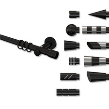 Gardinenstangen Schwarz /