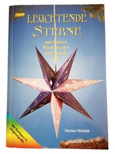 TOPP Bastelbuch Leuchtende Sterne Papier Windowcolor Metallfolie Deko