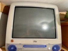 Original 2001 Ei-förmiger iMac G3 mit Tastatur indigo  - ein  Sammlertraum!