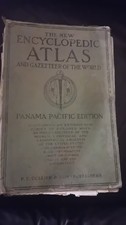 Antiker Atlas 1914 – Encyclopedic Atlas Panama Pacific Edition Collier