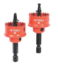 Armeg Lochsäge Twin Set 20 mm Stahlblech Metall Lochsäge Beschleunigung 8%