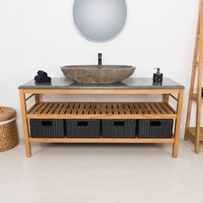Teakholz waschtisch 160 - 160, cm
