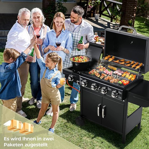 Brenner gasgrill - 4+1,