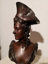 Bronze Büste, Figur, signiert