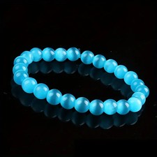 Blaues Katzenauge Armband 10mm