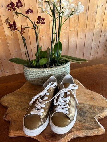 Goldene sneaker von - sneaker, adidas