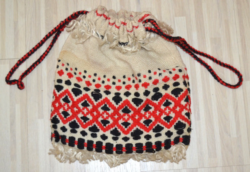 Beutel tasche aus groben stoff - aus,