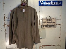 Orig. Französische Armee Fleece Unterzieh Zip Shirt oliv XXL Neu #2895