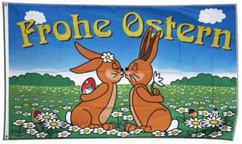 Fahne frohe ostern flagge - ostern,