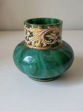 Vase Lötz Austria Malachit um