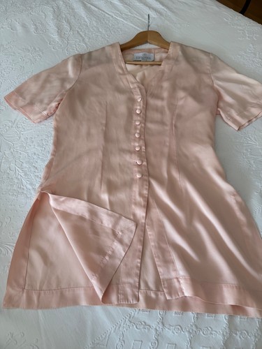 100 seide bluse rosa elegance - 100%,