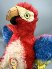 GROSSER STEIFF 1312.08 PAPAGEI ARA  LORA  komplett Vintage 60JJ ca 12cm