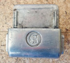 SNCF Aschenbecher aus Aluminium mit Aufhängung Französische Eisenbahn