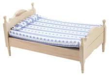 Puppenhaus Einzelbett blankes