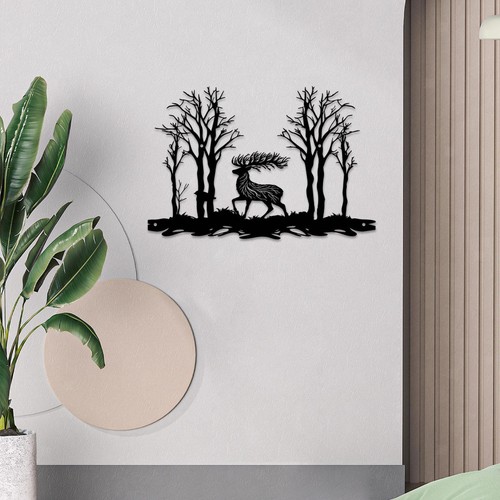 Wald elch metall - wald, kunst