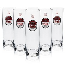 6x Früh Kölsch Bier Glas