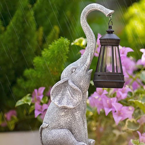 Solar gartenfiguren elefant - gartenfiguren,