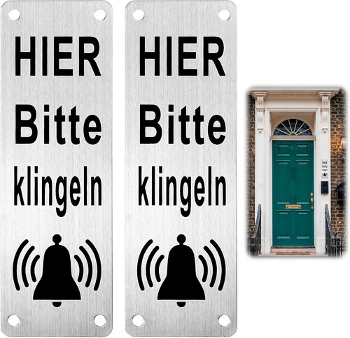 Klingelschild bitte hier - klingelschild,
