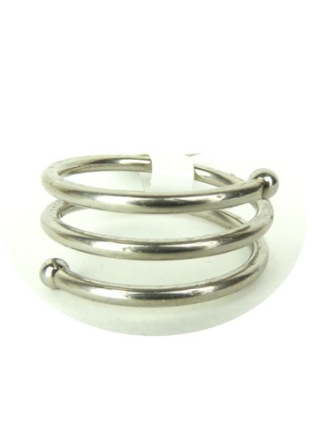 Ring edelstahl silber spirale - ring,