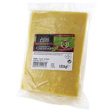 Original irischer Cheddar Hartkäse, 48 % Fett i.Tr. 500 g Packung