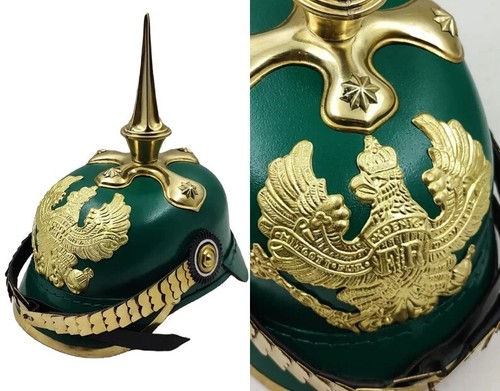 Grüne deutsche pickelhaube - grüne,