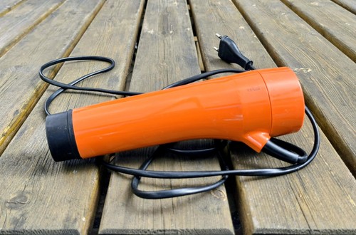 Vintage braun haartrockner typ - haartrockner,