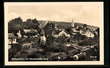 Wilthen /O.-L., Teilansicht mit Mönchswalder Berg, Ansichtskarte 