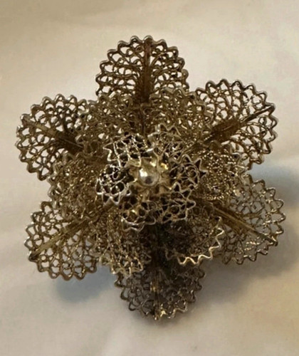 Echte vintage filigran brosche - echte,