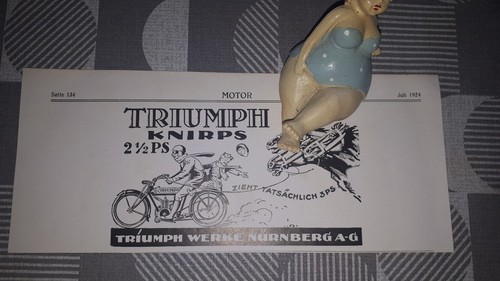 1924 original werbung - werbung, triumph