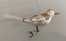 Alter Weihnachtsschmuck Vogel auf Clip 4270/21