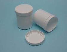 125ml  PP - Plastikdose, Kunststoffdose, Schraubdose, weiss, mit Schraubdeckel