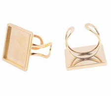 2 quadratische Ring Rohlinge