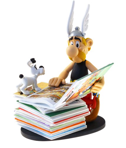 Asterix sitzt auf