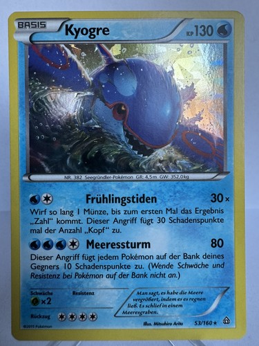 Pokémon kyogre 160 holo - holo,