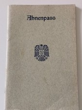 Ahnenpass Reichsbund der Standesbeamten Deutschlands RDDS Berlin ohne Einträge